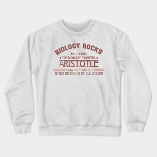 Biology Rocks! Aristotle Crewneck Sweatshirt